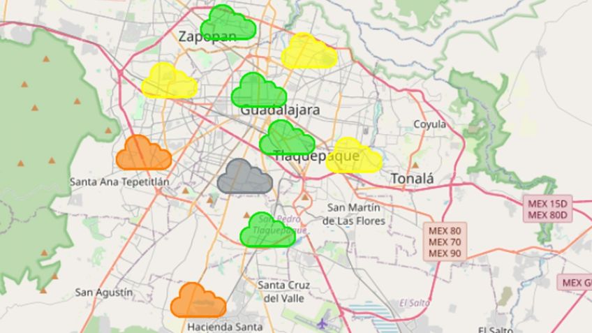 Guadalajara: ¿Cómo está la calidad de aire este jueves 18 de marzo?