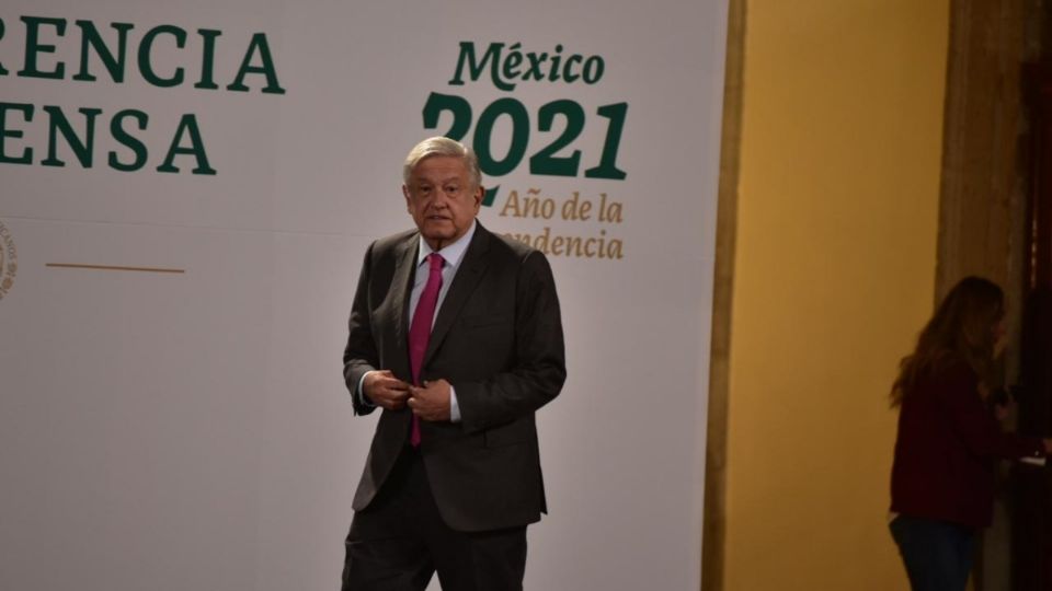 El presidente López Obrador desde Palacio Nacional. Foto: Daniel Ojeda