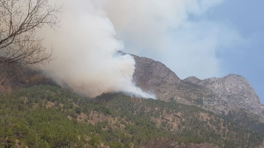 Nuevo León emite declaratoria de desastre por incendio forestal en Santiago