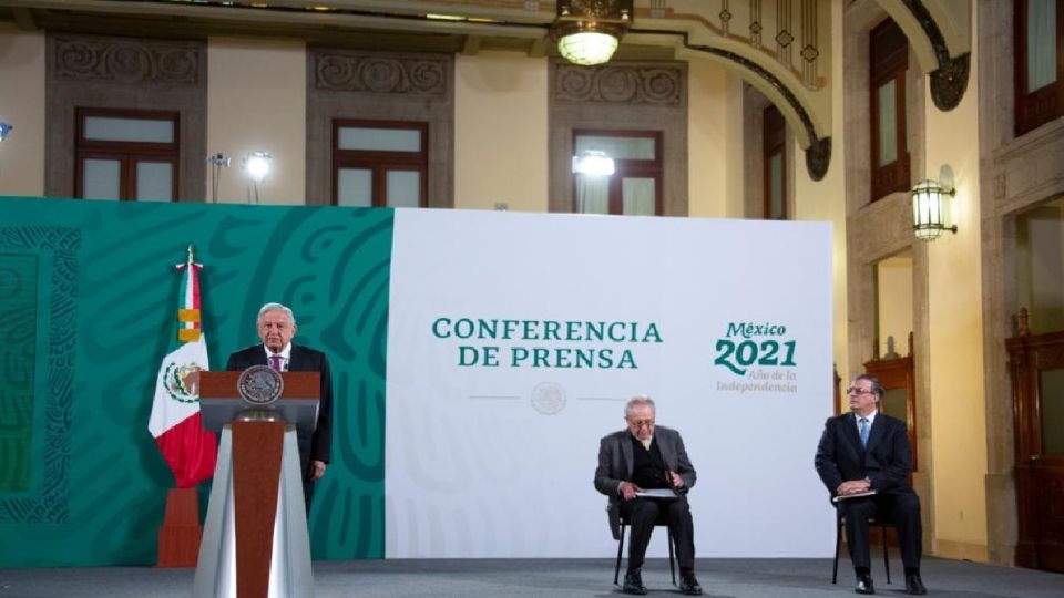 El Presidente López Obrador en la Conferencia Mañanera de Palacio Nacional 
FOTO: Presidencia