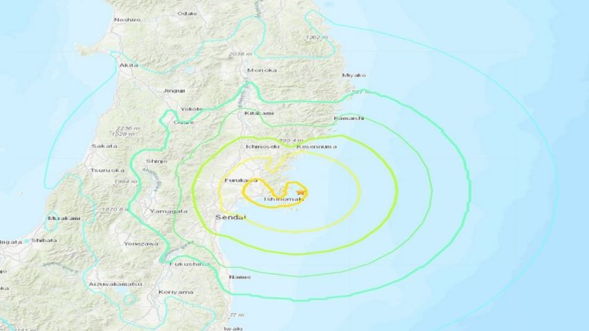 Terremoto de 7.2 sacude el noreste de Japón; se levanta la alerta de tsunami