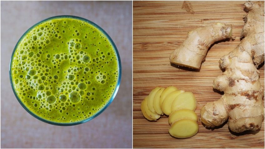 Jugo verde con jengibre; lo MEJOR para bajar de peso y reforzar tu sistema inmunológico; así puedes prepararlo