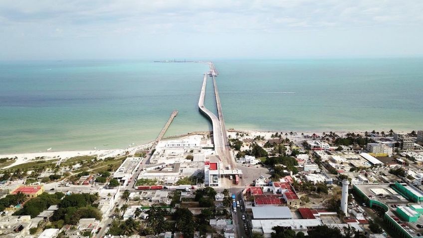 Conoce cómo se construyó en Yucatán el muelle más grande del mundo