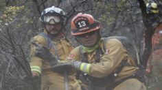 Nuevo León: A una semana del incendio en Santiago, enfrentan brigadistas fuertes vientos