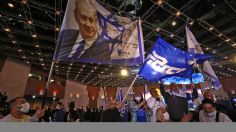 Benjamin Netanyahu celebra ventaja en elecciones en Israel