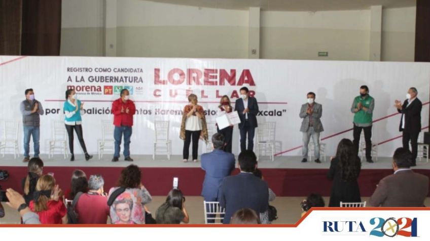 Solicita Lorena Cuéllar registro como candidata a la gubernatura de Tlaxcala