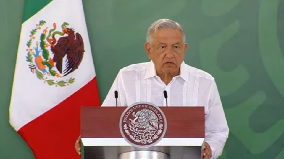 El presidente López Obrador desde Campeche. Foto: Especial