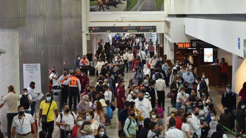 Semana Santa 2021: AICM se inunda de gente para salir de vacaciones | FOTOS