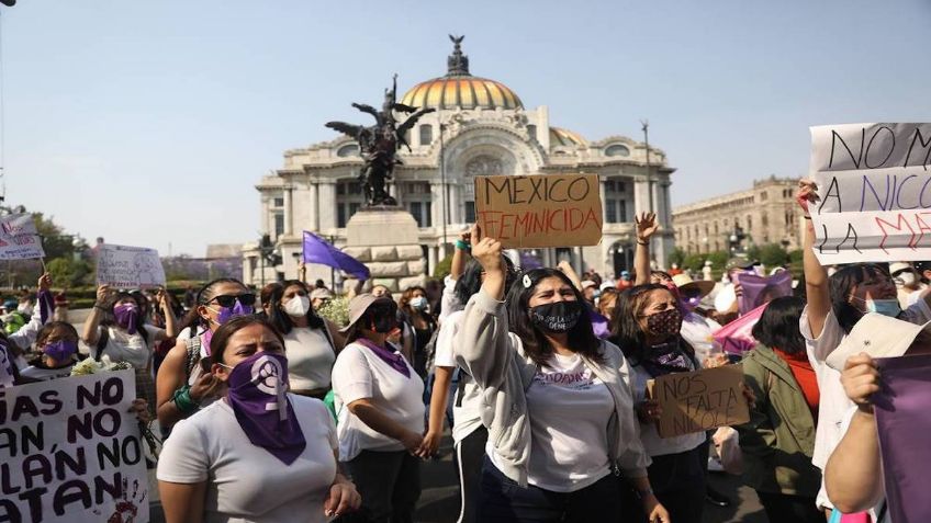 Protestan en el Zócalo por feminicidio de Nicole, menor asesinada en Tizayuca: FOTOS