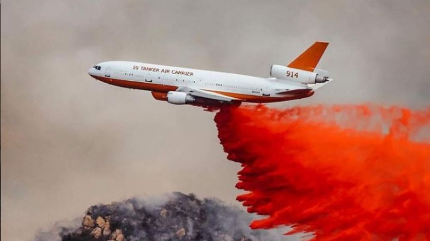 Así combate el DC-10 Ten Tanker los incendios en Coahuila y Nuevo León: VIDEOS