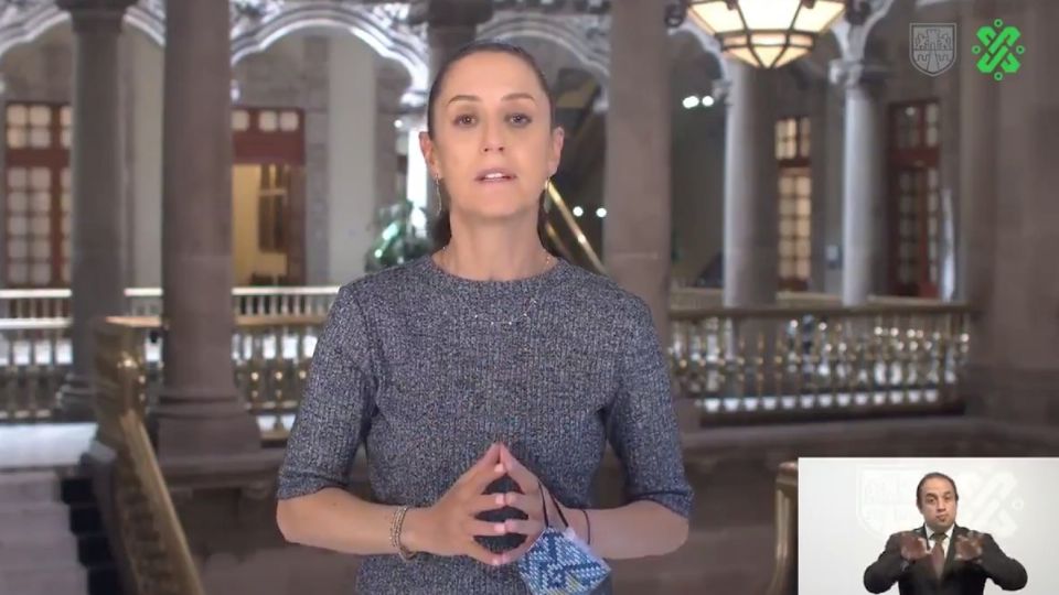 La jefa de Gobierno de la CDMX, Claudia Sheinbaum, anunció una vacunación masiva de los adultos mayores que faltan en 5 alcaldías. Foto: Captura de pantalla