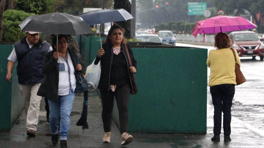 Clima en México: ¡Saca el paraguas! Lloverá en CDMX y habrá actividad eléctrica la tarde de este lunes