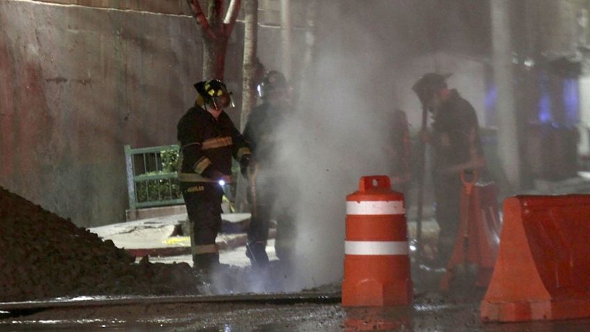 Fuga de gas en oficinas de Conagua provoca cierre de Av. Central Hank Gonzalez; hay caos vial