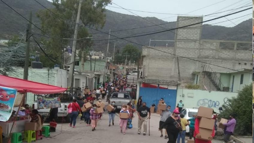 Fraude electoral en Ecatepec: detienen a priistas por reparto de despensas y láminas a cambio del INE