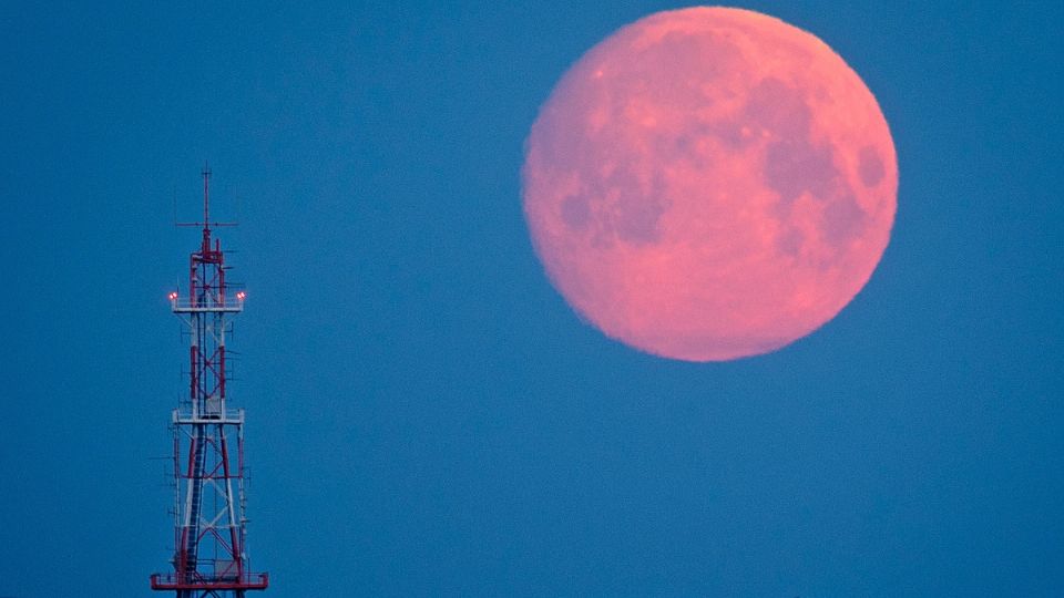 Superluna de abril. Foto: Especial.