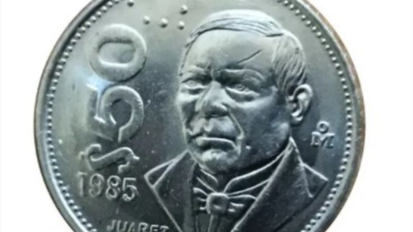 Esta moneda de 50 pesos de Benito Juárez se vende en más de MIL DÓLARES por esta razón