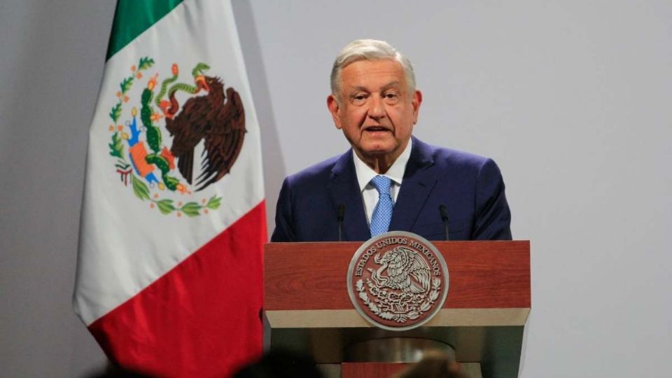 El presidente López Obrador en la Conferencia Mañanera de Palacio Nacional 
FOTO: Presidencia