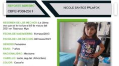 Buscan a menor de 7 años tras desaparecer el pasado 2 de marzo