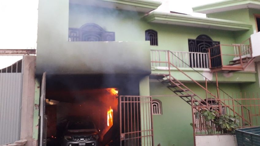 VIDEO: Se registra fuerte incendio en una vivienda de la colonia Agua Fría en Zapopan