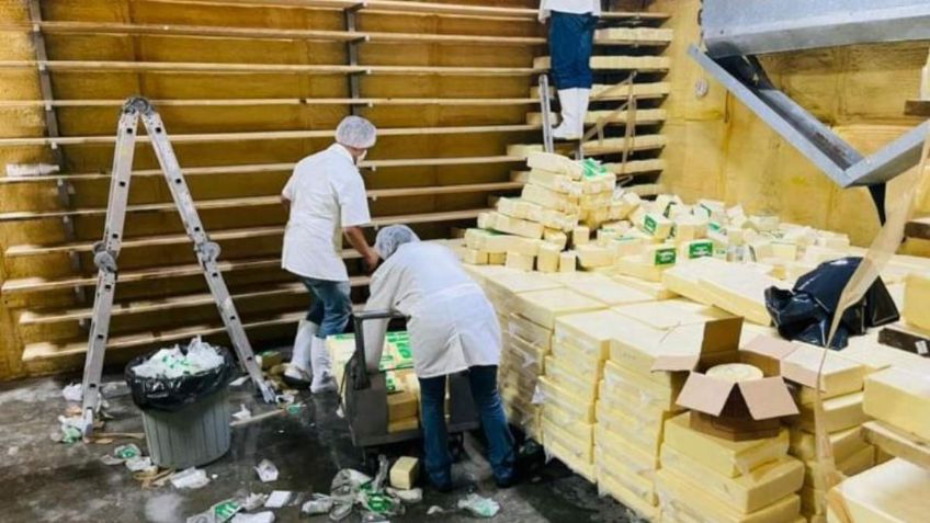 Mandan a la basura más de 10 toneladas de queso en Chihuahua