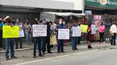 Jubilados protestan contra cotización de pensiones en Tamaulipas