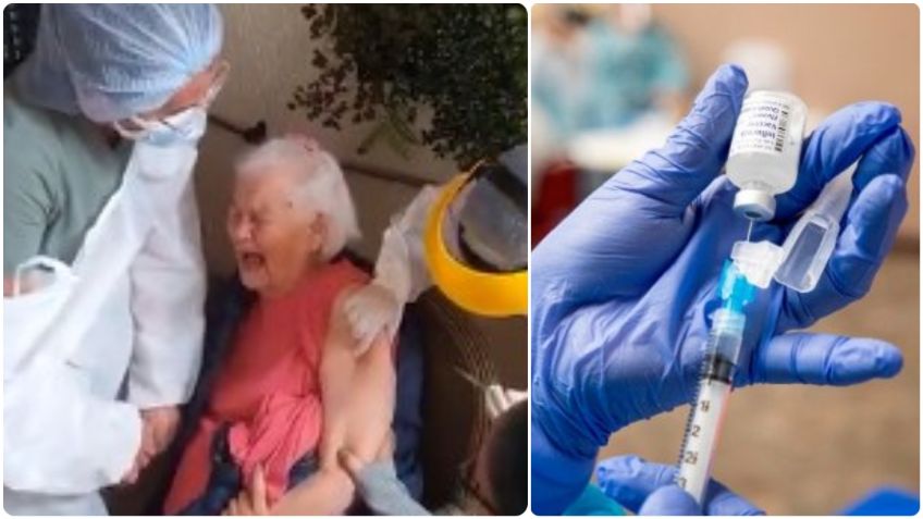 VIDEO VIRAL: Abuela grita y maldice al ser vacunada por COVID-19