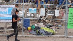 Desmantelan campamento de migrantes en Matamoros