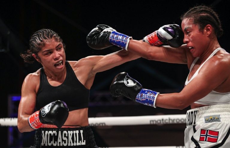 Cecilia Braekhus busca la revancha este sábado ante Jessica McCaskill, en una pelea que promete. FOTO: MATCHROOM