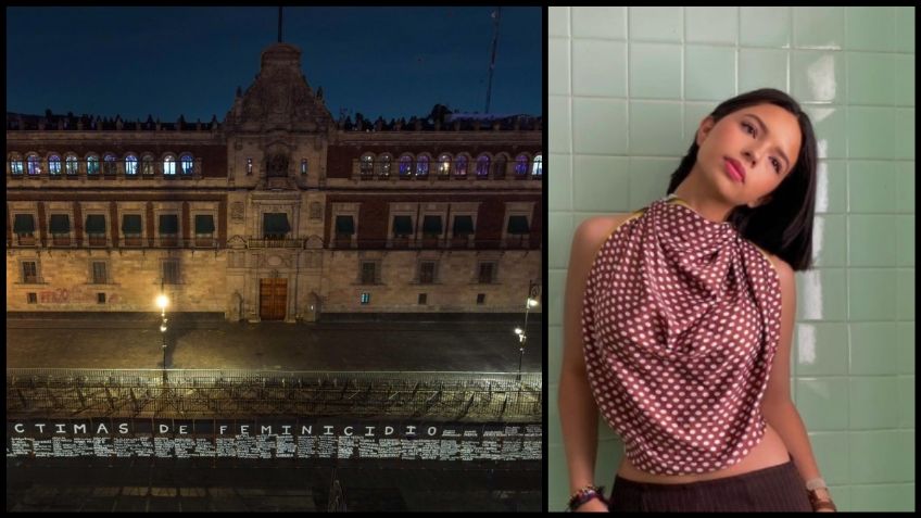 Los memes de Ángela Aguilar sobre las vallas en Palacio Nacional por el 8M: Fotos