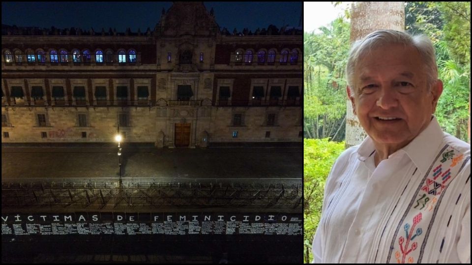 El presidente habló sobre las vallas colocadas en Palacio Nacional. Fotos: Daniel Ojeda-Presidencia