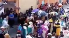 Pobladores de Texmelucan desafían al Covid-19 y celebran un carnaval: VIDEO