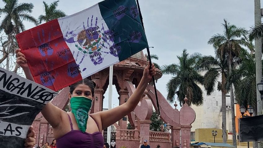 8M: Mujeres exigen no más feminicidios en Tamaulipas