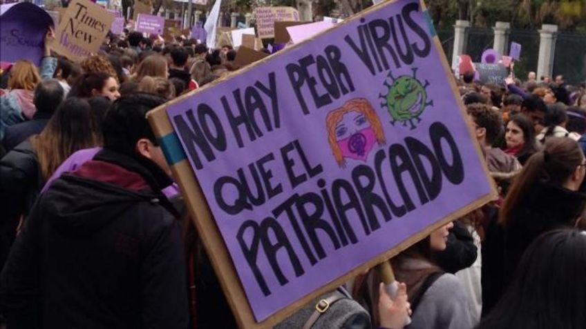 'Lord Misógino' agrede a mujeres en marcha del 8M en Tolcayuca, Hidalgo: VIDEO