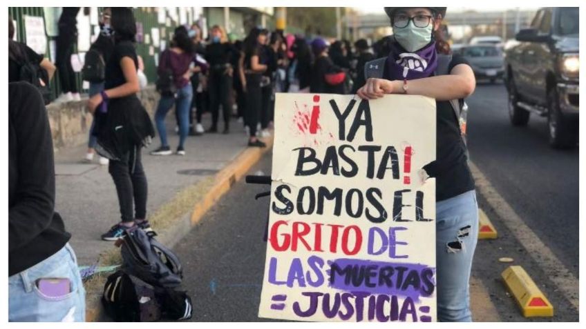 8M2021: alrededor de 5 mil mujeres marchan en Guanajuato para exigir sus derechos