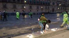 8M: Comienzan trabajos de limpieza tras protestas feministas del Día de la Mujer