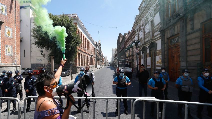 Gobierno de Puebla comienza investigaciones por destrozos en marcha del #8M