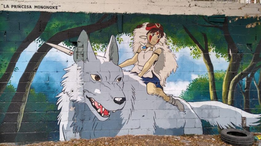 Nuevo León: Artistas pintan murales de películas de Studio Ghibli en San Nicolás