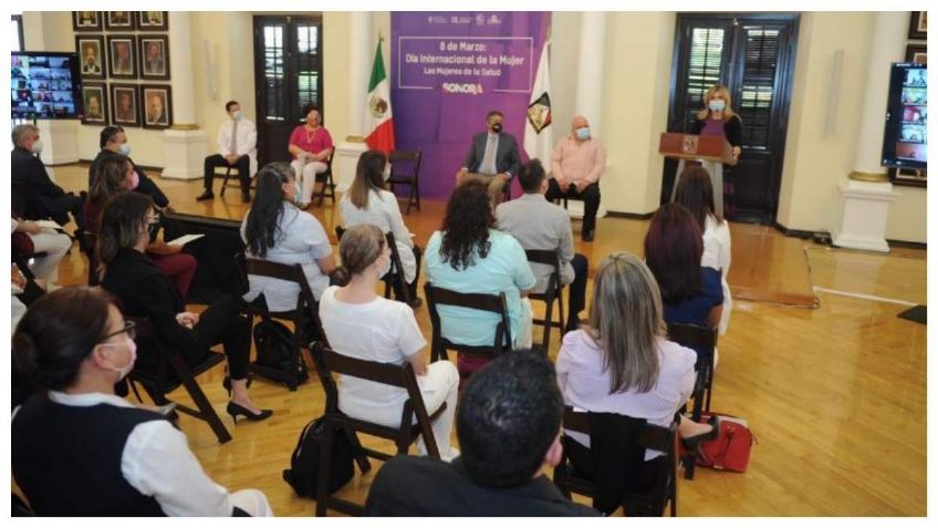 Claudia Pavlovich reconoce a trabajadoras de la salud de Sonora