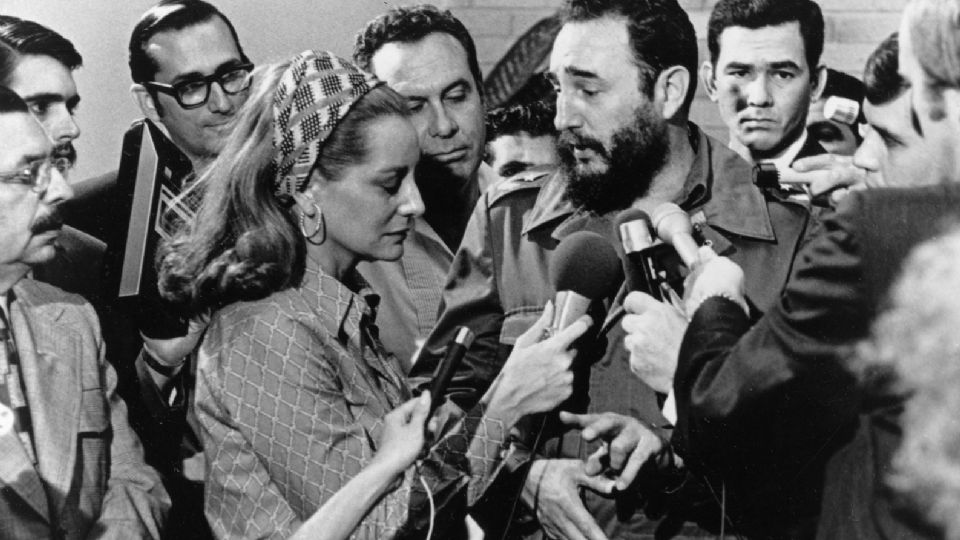 Fidel Castro, entrevistado por la periodista estadounidense Barbara Walters, 1975.