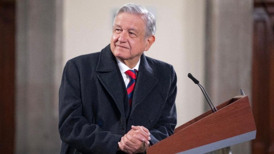 El presidente López Obrador desde Palacio Nacional. Foto: Presidencia