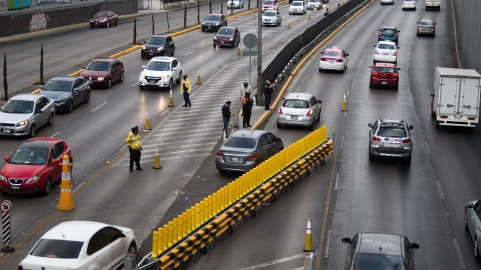 El carril reversible funcionará de 07:00 a 09:00 horas y de 17:00 a 20:00 horas. Foto: Cuartoscuro