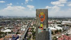 Mural de la Torre Banobras, se lo lleva el viento