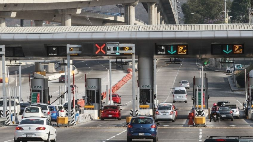 Reporte vial Autopista México- Cuernavaca: Incendio afecta visibilidad en el Km. 75; hay reducción de carriles