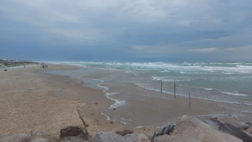 Semana Santa: Frente frío afecta al turismo en playas del sur de Tamaulipas