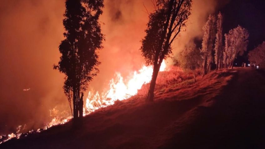 ¡Uno más! Reportan incendio en pastizal ubicado en la alcaldía Xochimilco: VIDEO