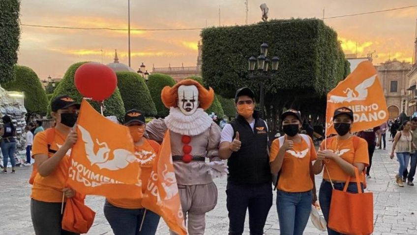 Payaso Eso se suma a las campañas electorales | FOTO