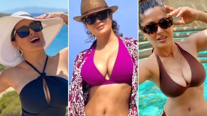 ¡Sin vergüenza! Salma Hayek asegura que seguirá usando bikini sin importar críticas o edad