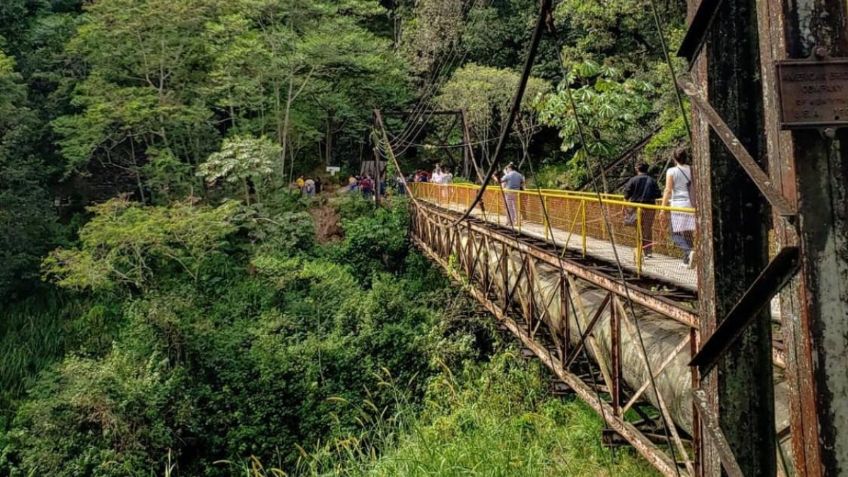 Muere mujer tras caer de puente colgante en Xico, Veracruz