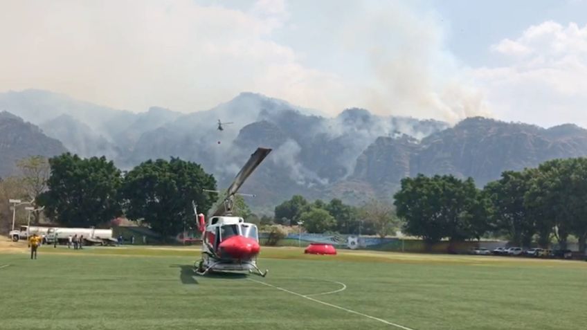 Se extiende incendio en Parque Nacional de Tepoztlán: VIDEO