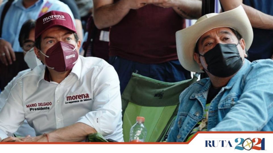 Mario Delgado, líder Nacional de Morena y Félix Salgado Macedonio. Foto: @mario_delgado